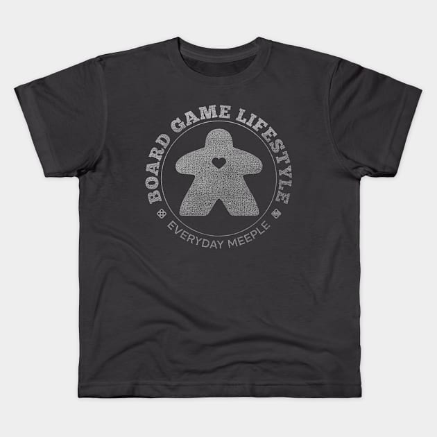 Board Game Lifestyle - Halftone Kids T-Shirt by east coast meeple